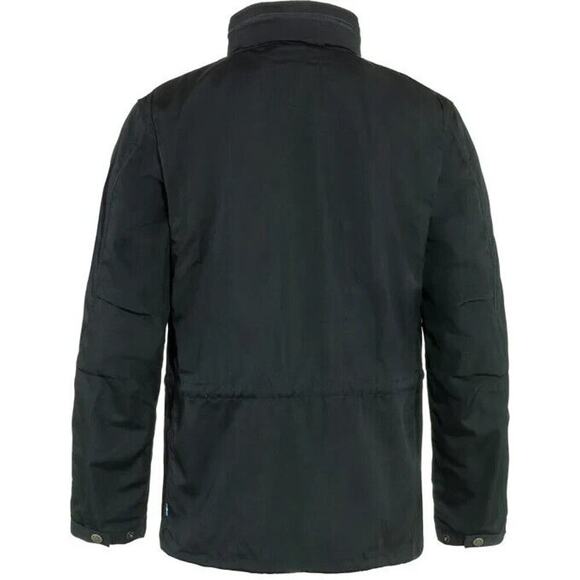 NEW Fjallraven Men's Small Raven BLACK Jacket Greenland G-1000 w/ Pullout Hood - Picture 2 of 14